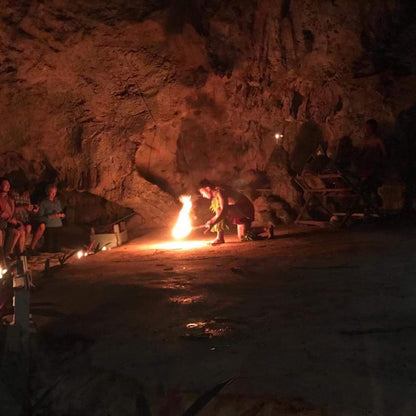 Oholei Beach Resort buffet dinner and traditional Tongan show - with fire dancing!