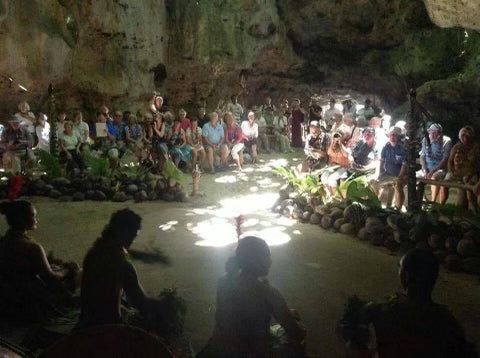 Oholei Beach Resort buffet dinner and traditional Tongan show - with fire dancing!